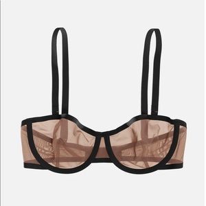 BRAND NEW Cuup Bra Balconette in Taupe and Black sz 38A